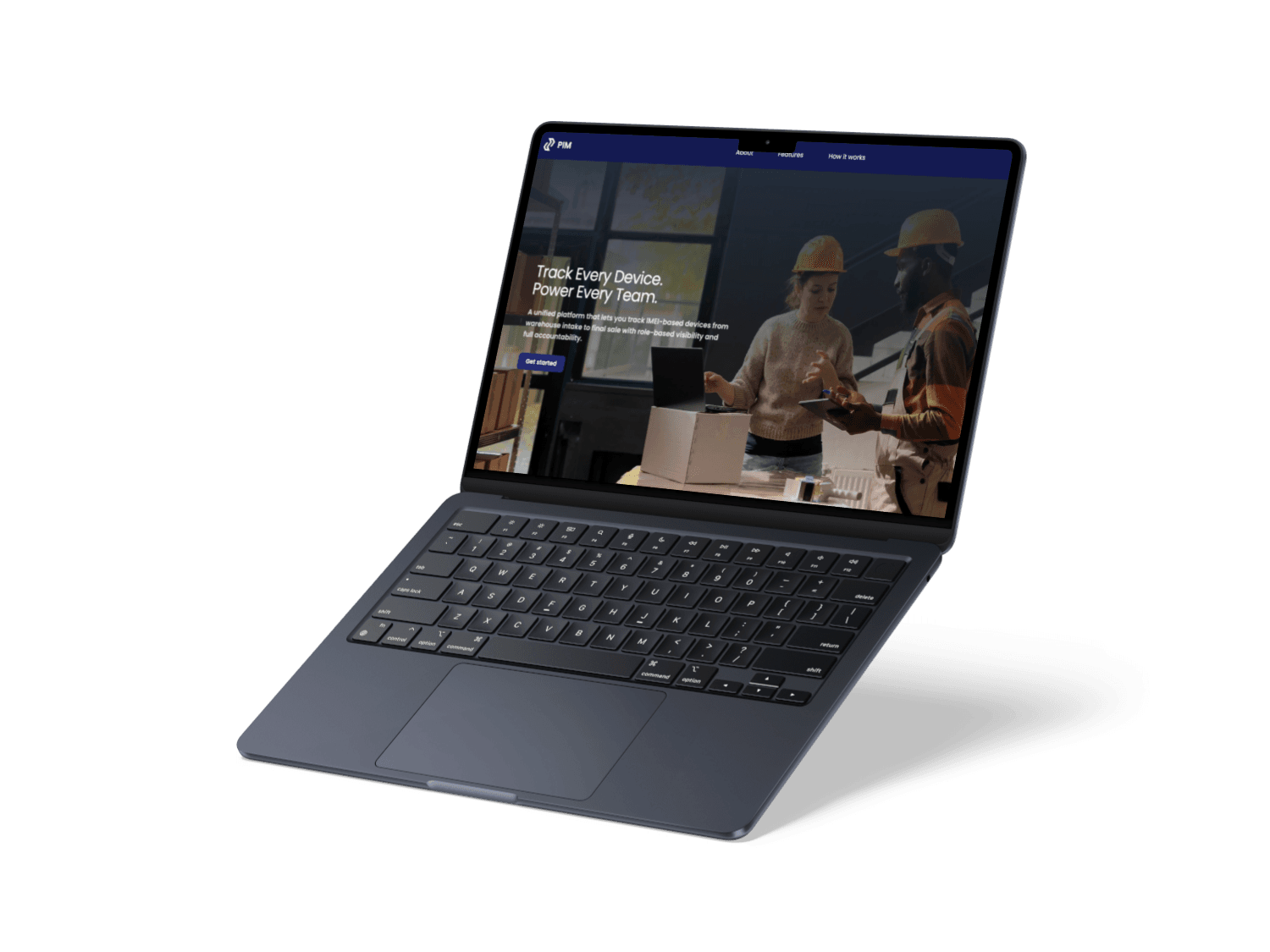 PIM Stock laptop interface