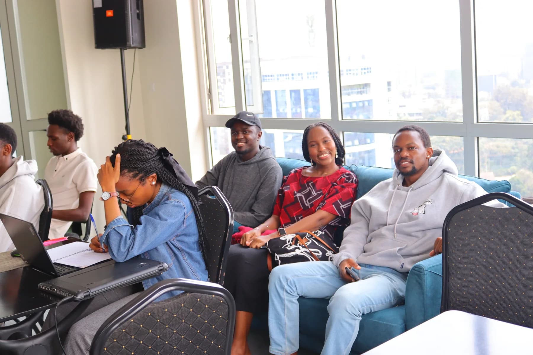 TechLeap apprentices learning together in Nairobi